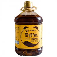 天府好粮油熊猫炒堂低芥酸2.717L 菜籽油物理压榨菜油 非转基因食用油5斤